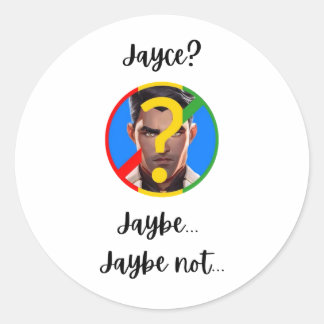 Rond Jaybe, Jaybe not Sticker