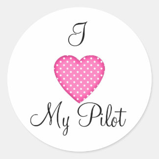 Rond Je Coeur Mon Sticker Pilote