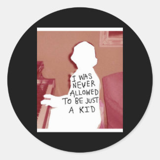 Rond Je N'Ai Jamais Été Un Sticker Pour Enfants