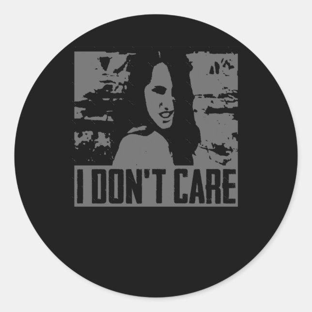 Rond Je ne m'en fiche pas Sticker (Devant)