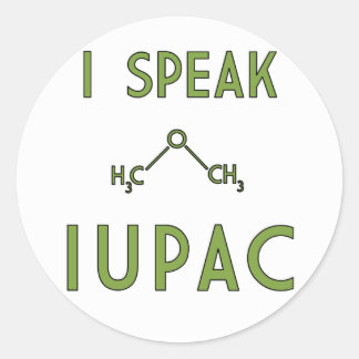 Rond Je parle Sticker IUPAC
