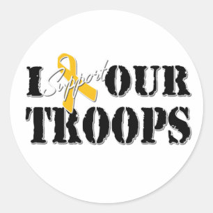 Rond Je supporte Notre Sticker Pour Troupes