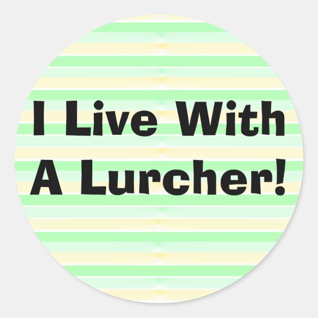 Rond Je Vis Avec Un Sticker Lurcher (Devant)