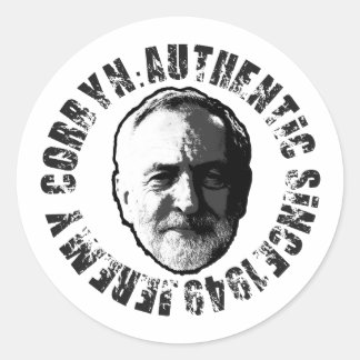 ROND JEREMY CORBYN STICKER