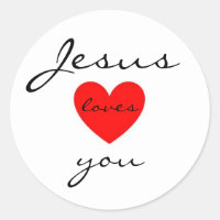 Jésus vous aime Sticker