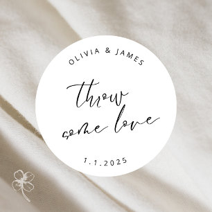 Rond Jette Un Sticker D'Amour