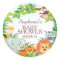 Joli Safari Jungle Baby shower Favoriser Sticker