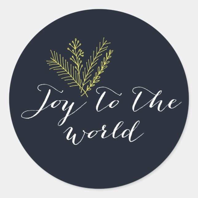 Rond Joy to the World sticker (Devant)