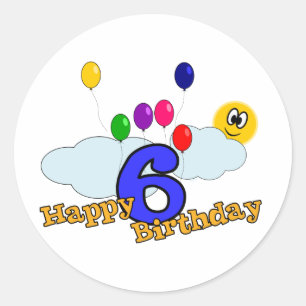 Rond Joyeux Sticker d'anniversaire