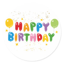Joyeux Sticker d'anniversaire