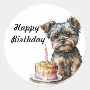 Rond Joyeux Sticker d'anniversaire