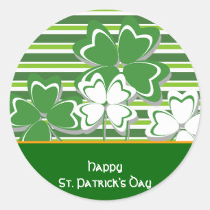 Rond Joyeux Sticker de la Saint Patrick