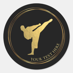 Rond Kickboxing - Karate Classic Round Sticker