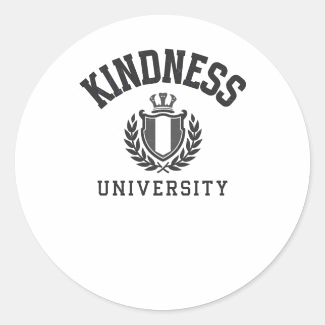 Rond Kindness University - Sticker de police couleur fo (Devant)