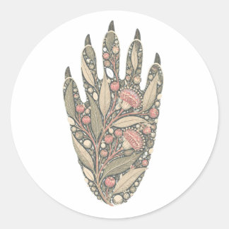 Rond Koala Botanical Footprint Nature Sticker