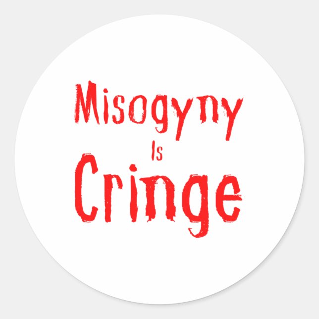 Rond La Misogynie Est Un Sticker À Charnières (Devant)