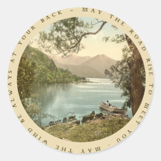 Rond Lac de Kerry Irlande avec Sticker proverbe irlanda