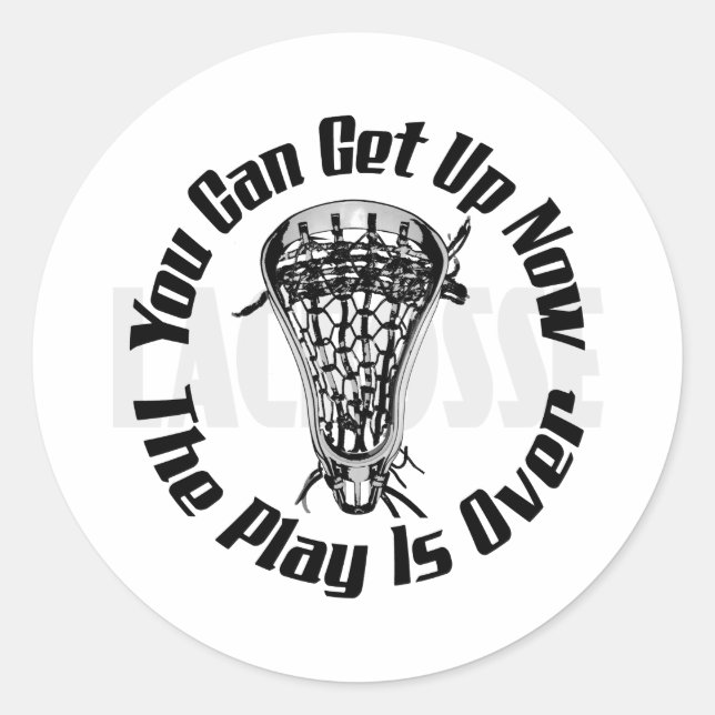 Rond Lacrosse Smack JoueSur Bak Sticker (Devant)