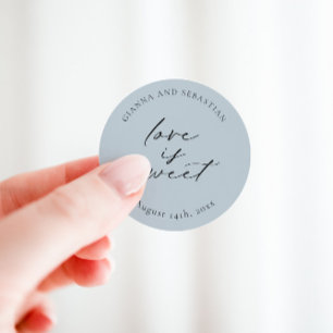 Rond L'Amour Est Un Sticker Doux, Une Fête Personnalisé