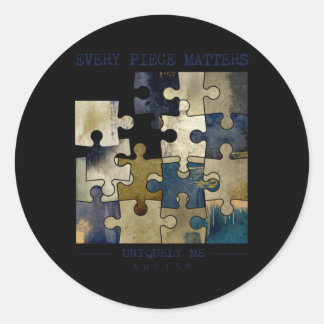 Rond L'autisme Me Unique Tous Les Pièces © Sticker