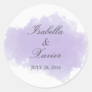 Rond Lavande Sticker Favor de mariage