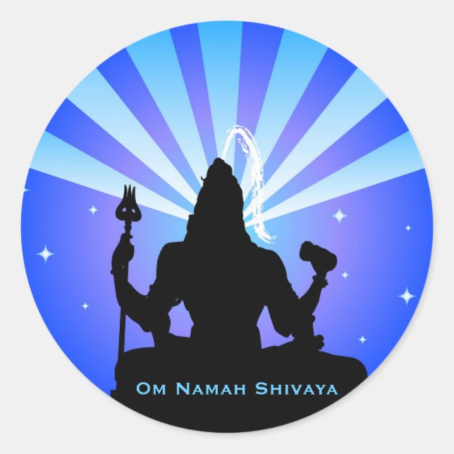 Rond Le dieu indien Shiva - Sticker (Devant)