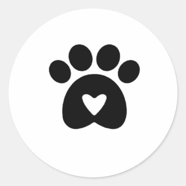 Rond Le Paw de l'Amour, Sticker ! (Devant)