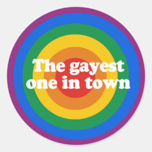 Rond Le plus gay de la ville Bumper Sticker