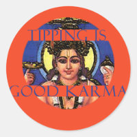 Le pourboire est bon Karma Tip Sticker