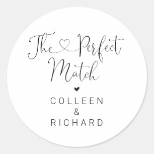 Rond Le Sticker parfait pour le mariage préféré