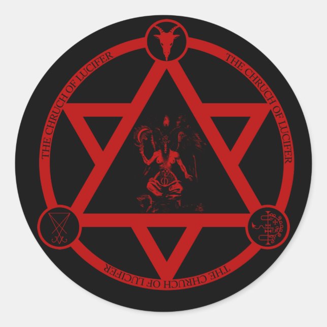 Rond L'église de Lucifer - Sticker officiel du logo (x6 (Devant)