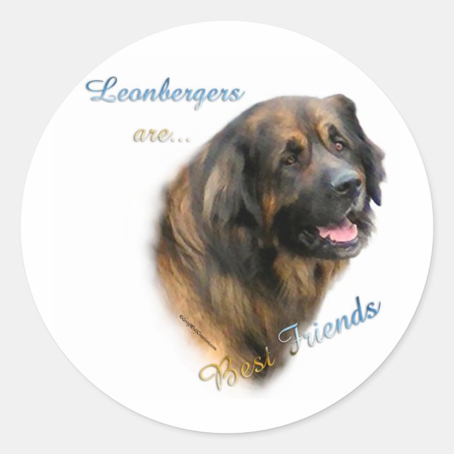 Rond Leonberger Best Friend 2 - Sticker (Devant)