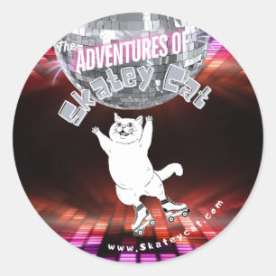 Rond Les aventures du Sticker Skatey Cat