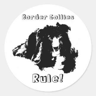 Rond Les colles de la frontière Règle Drôle Sticker chi