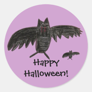Rond Les crocs. Halloween STicker