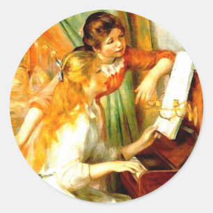 Rond Les filles au Sticker pour piano