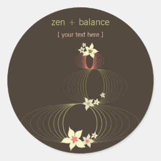 Rond Les fleurs d'Ikebana | *01 | Sticker