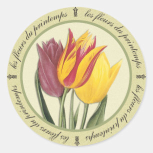 Rond Les Fleurs du Printemps Sticker