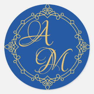 Rond Lettres ensemble Sticker pour faire-part de mariag
