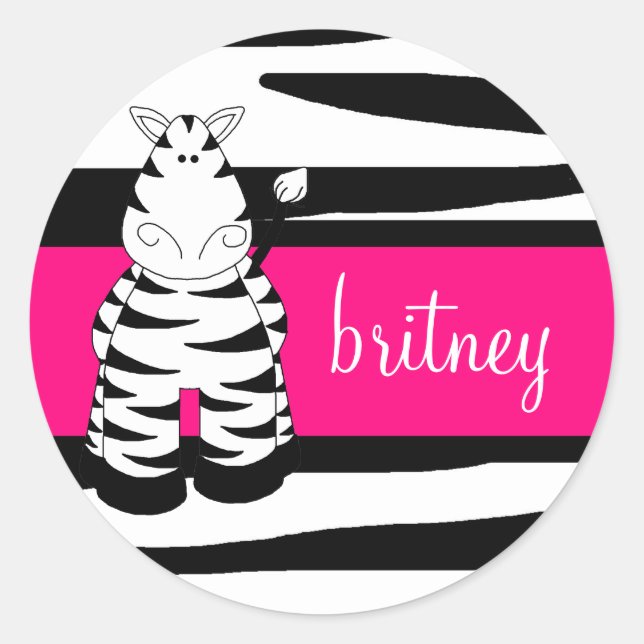 Rond LGC | Un Sticker Zebra Momma Hot (Devant)