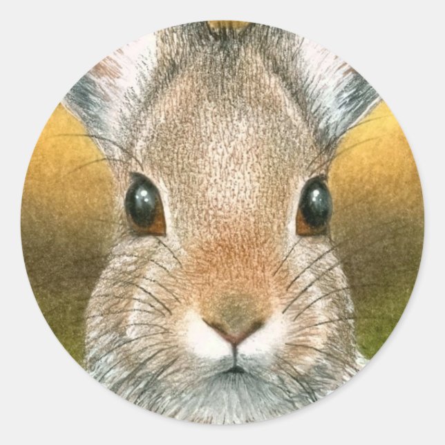 Rond lièvre 18 Sticker (Devant)