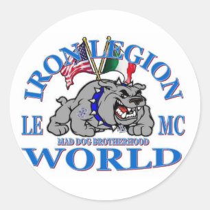 ROND LIGION DE FER LEMC MAD CHIEN BROTHERHOOD STICKER