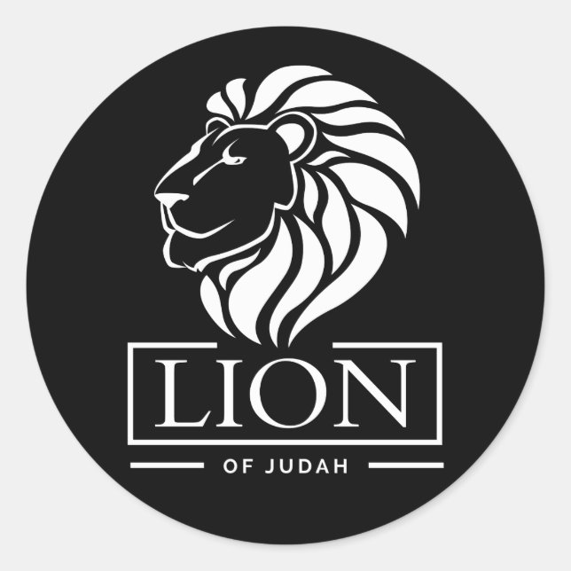 Rond Lion of Judah - Rastafara - Jah Rastafari Sticker (Devant)