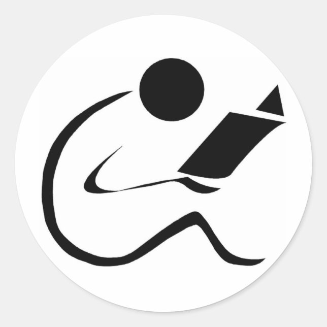 Rond Lire, Lire, Lire Sticker (Devant)