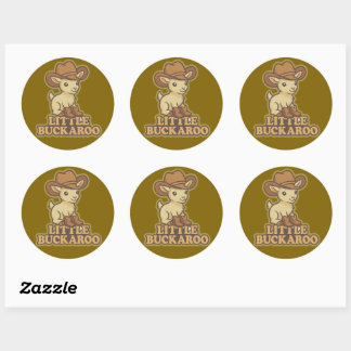 Rond Little Buckaroo - Kid Goat Sticker