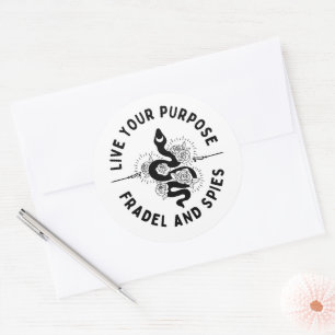Rond Live Your Purpose Sticker