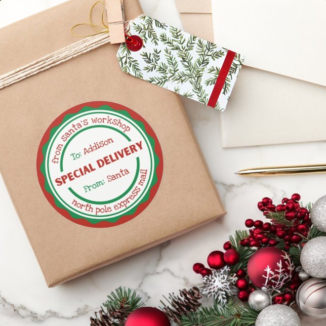 Rond Livraison spéciale Sticker personnalisée de Père N (Créateur téléchargé)