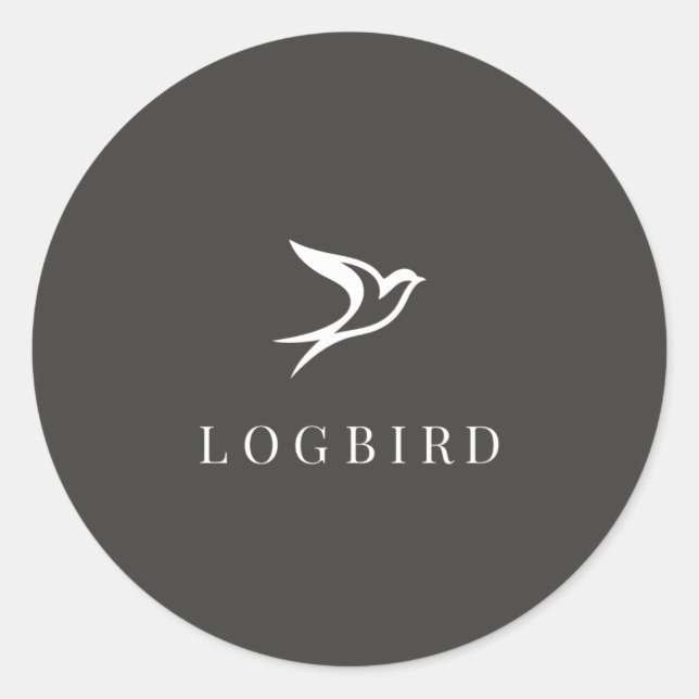 Rond LOGBIRD — Sticker (Devant)