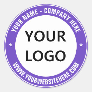 Rond Logo de l'entreprise personnalisée et Sticker de t