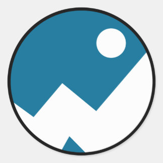 Rond logo funklord - Sticker bleu
